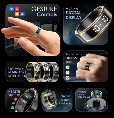 Умное кольцо Pebble Halo оснащено цифровым дисплеем, выполнено из нержавеющей стали и стоит менее 100 долларов