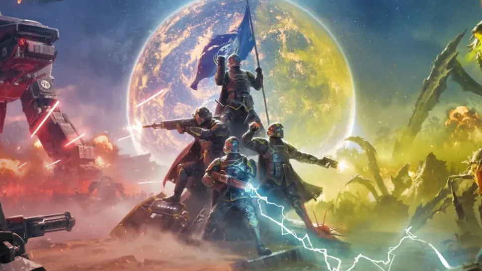 392802Игра Helldivers 2 для PS5 вошла в историю как первая игра, изданная для PlayStation и выпущенная на Xbox