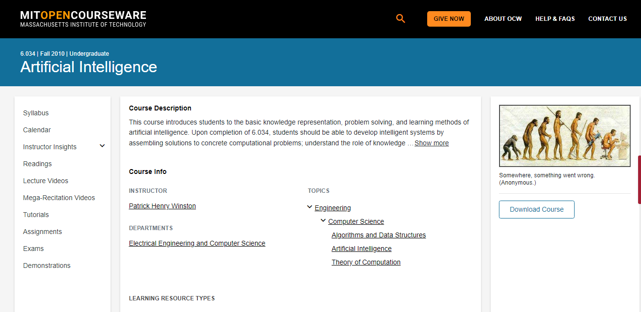 MIT Artificial Intelligence