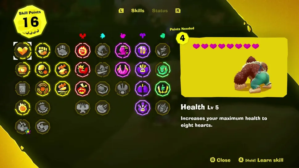 Лучшие навыки в Donkey Kong Bananza, которые нужно разблокировать в первую очередь