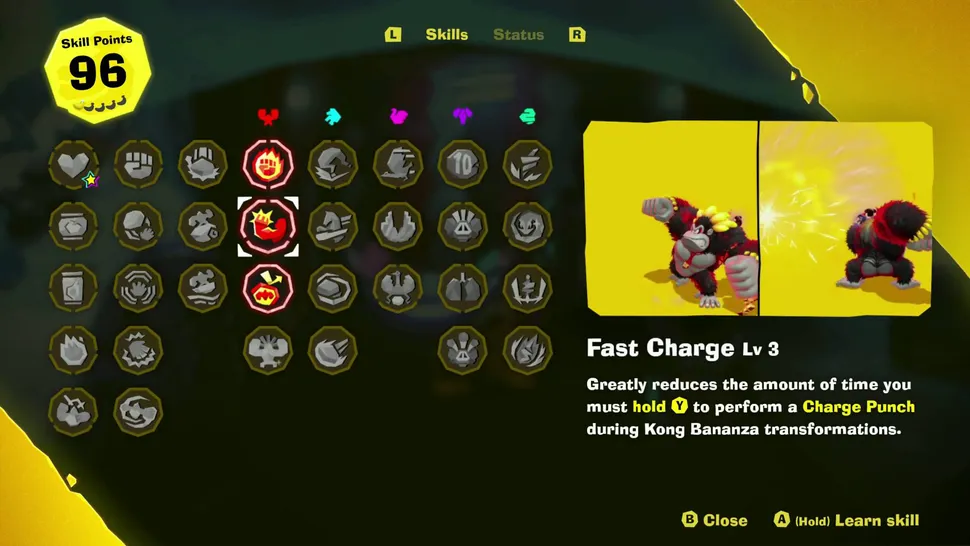 Лучшие навыки в Donkey Kong Bananza, которые нужно разблокировать в первую очередь