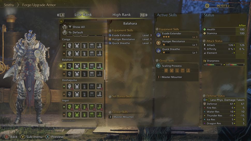 Лучший список брони в Monster Hunter Wilds