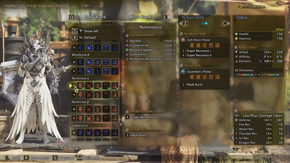 Лучший список брони в Monster Hunter Wilds