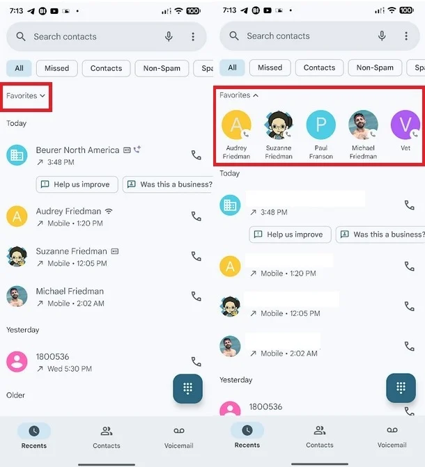 Google Phone Google убирает популярную вкладку из приложения «Телефон» на Android