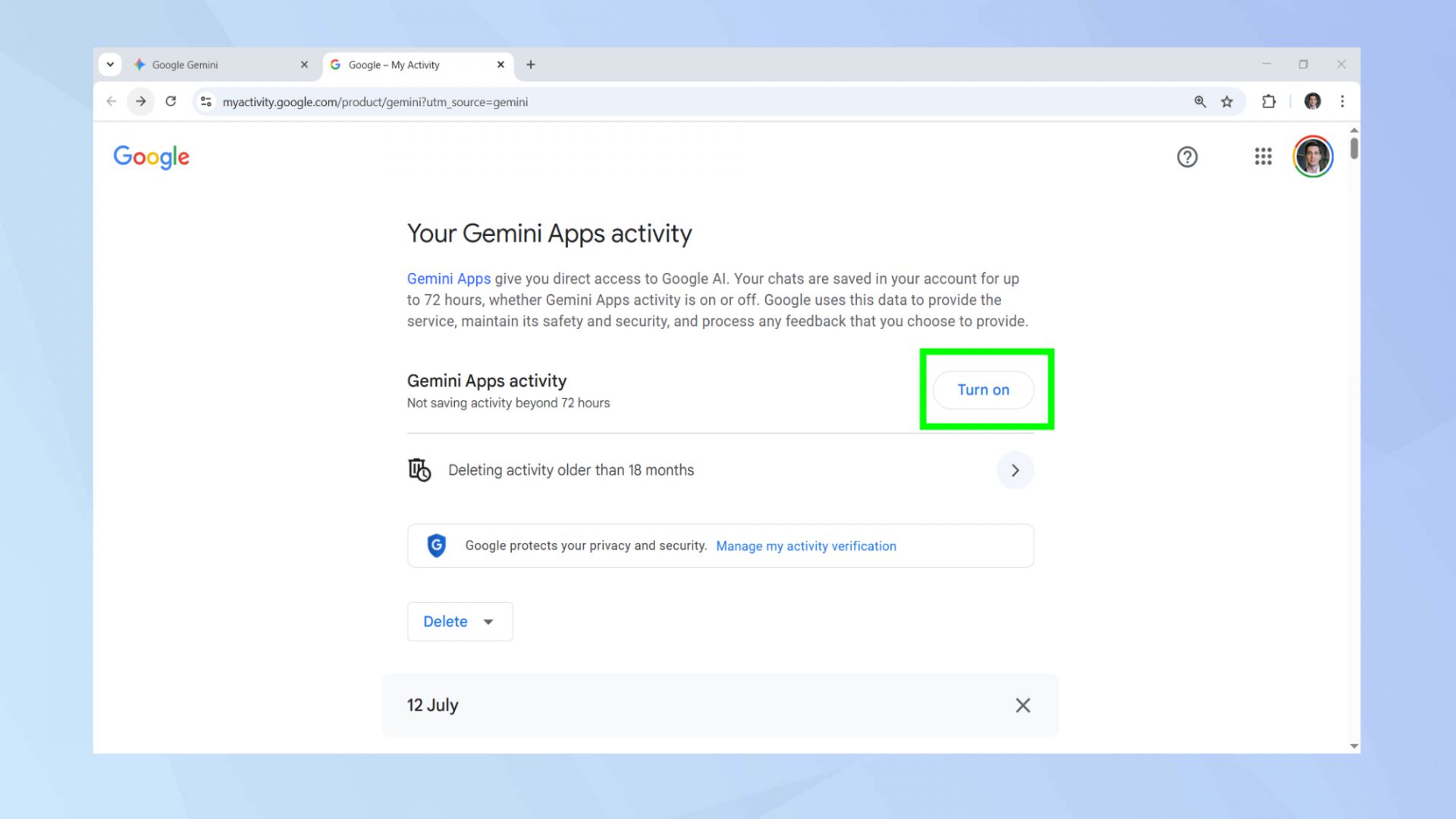 Вы можете запретить Gemini обучаться на ваших данных — вот как это сделать
