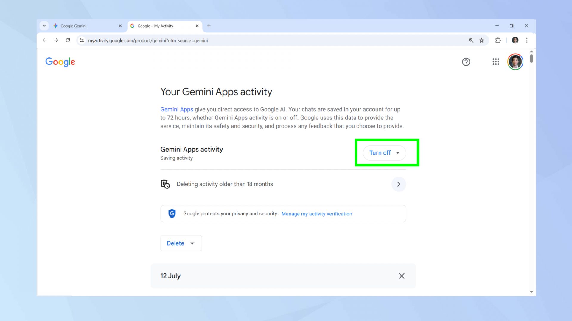 Вы можете запретить Gemini обучаться на ваших данных — вот как это сделать