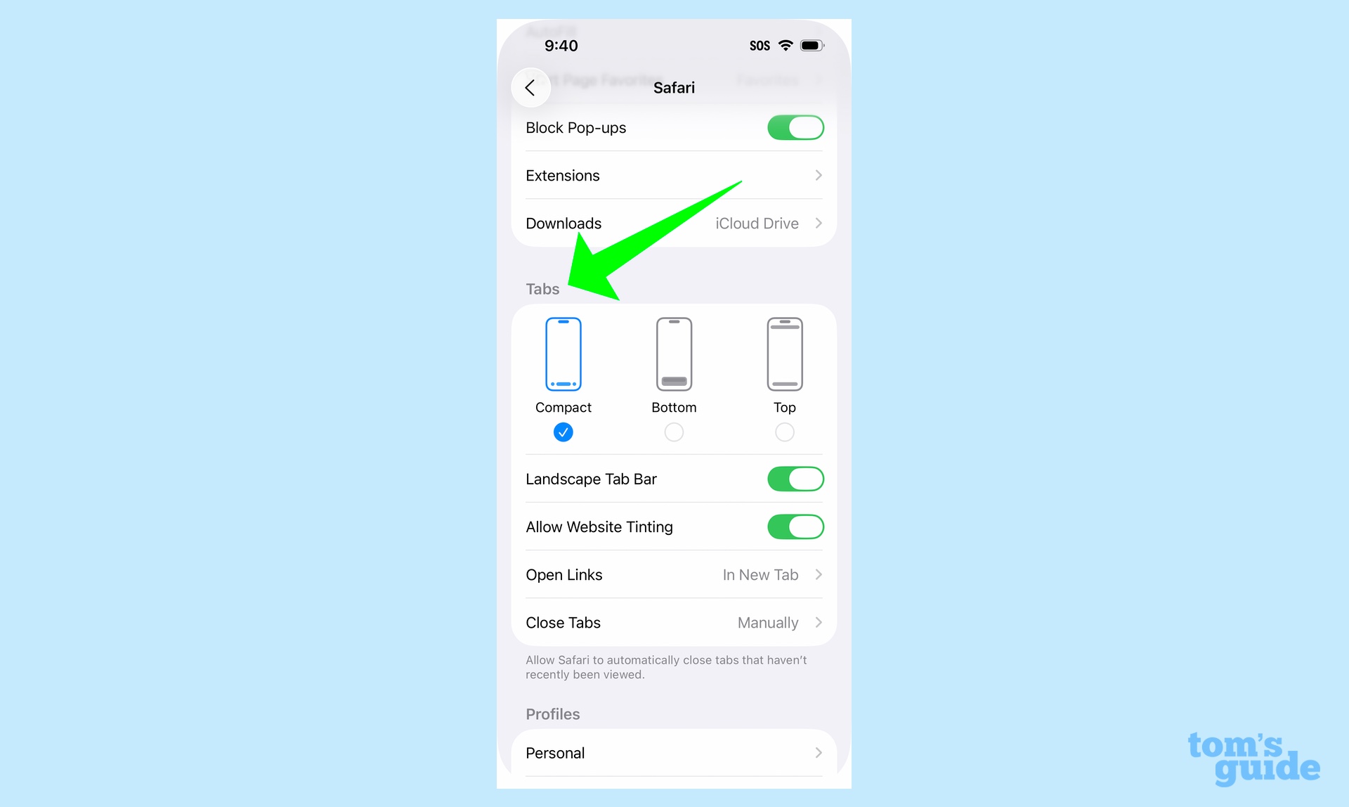 iOS 26 Safari позволяет вам выбрать свой собственный дизайн вкладок — вот как это сделать