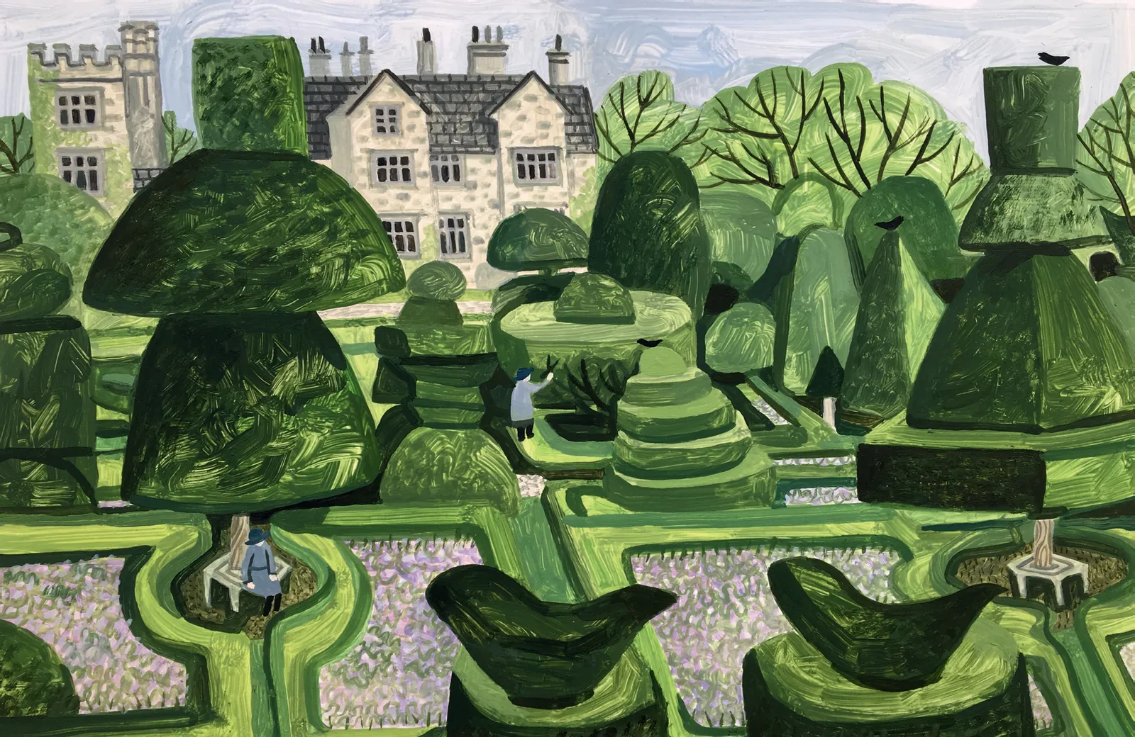 сад в английском стиле