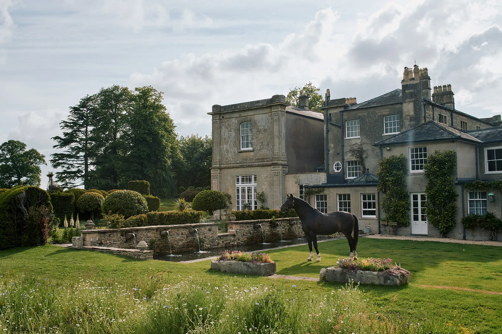 сад в английском стиле 32