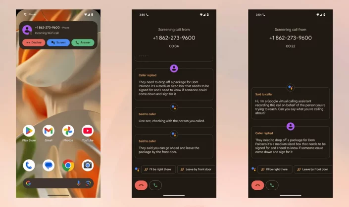 смартфоны с функцией "экран вызова"