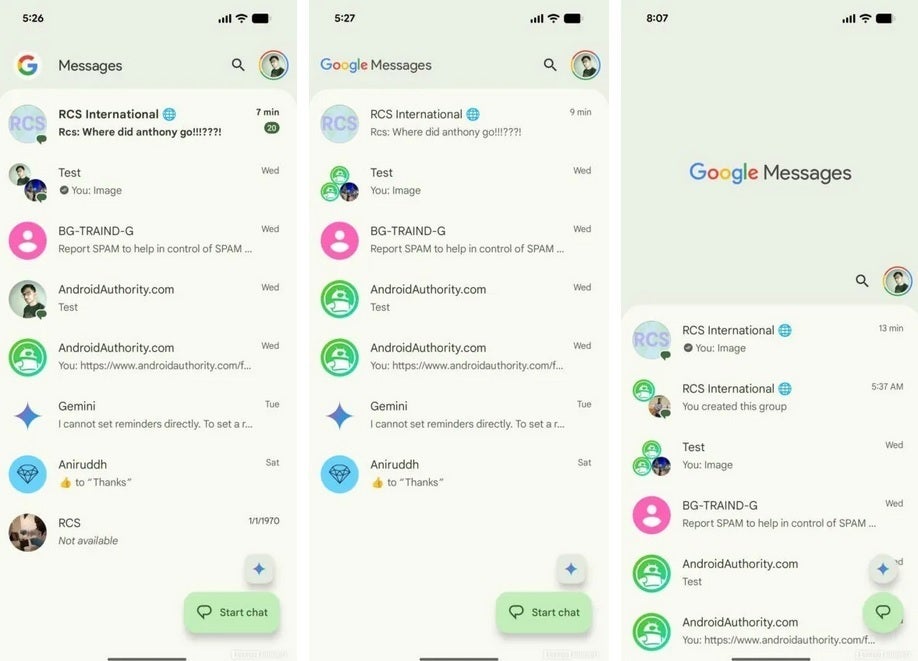 В приложении Google Сообщения появится новый брендинг