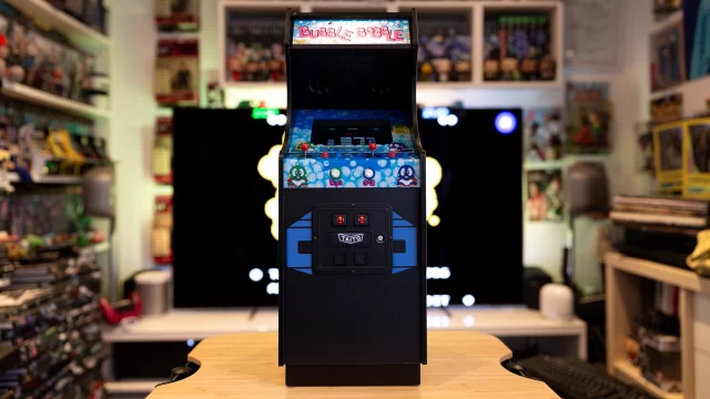 Quarter Arcades Bubble Bobble Идеальный подарок для фаната ретро-игр: мини-аркада Bubble Bobble от Quarter Arcades