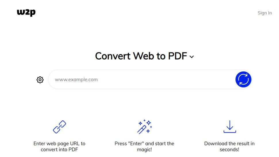Web2PDF