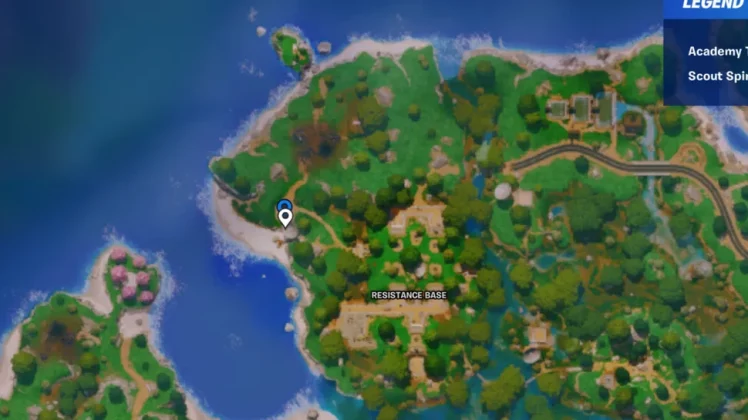 Западная сторона базы Сопротивления