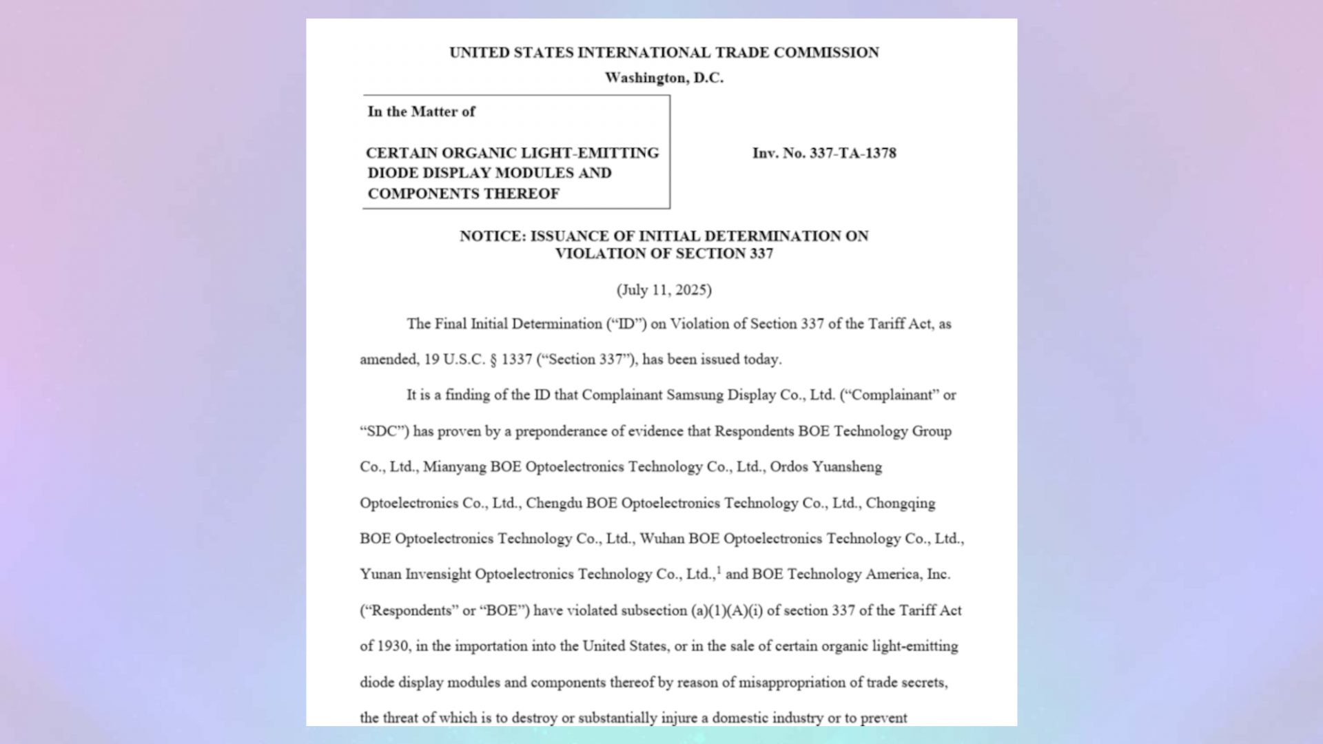 Apple заявляет, что решение ITC о запрете на китайские дисплеи не повлияет на iPhone