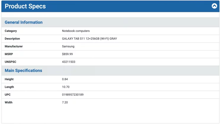 Утечка раскрыла все цены на Galaxy Tab S11: Samsung готовит сюрприз