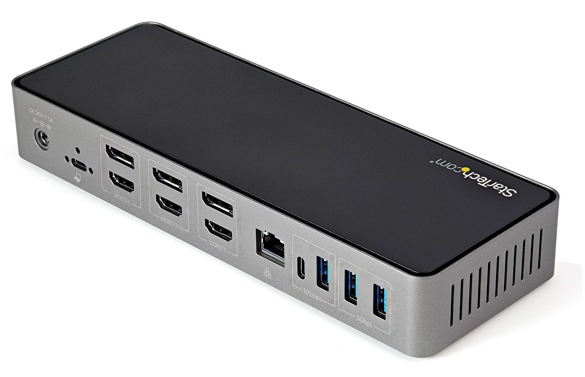 StarTech.com USB-C Hybrid Triple Monitor Docking Station