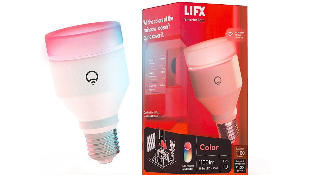 LIFX Color A19 1100 Lumen Smart LED Light Bulb