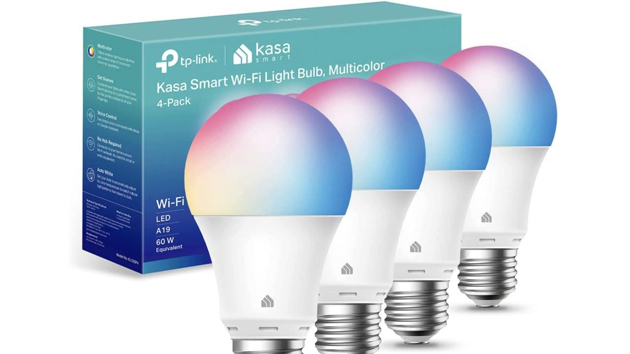 TP-Link Kasa Full Color Smart Light Bulbs