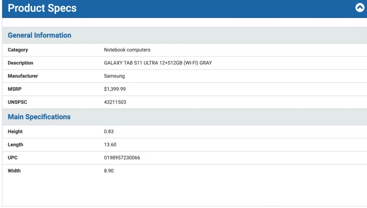 Утечка раскрыла все цены на Galaxy Tab S11: Samsung готовит сюрприз