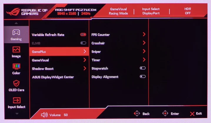 Обзор Asus ROG Swift PG27UCDM: первоклассный во всех отношениях фото