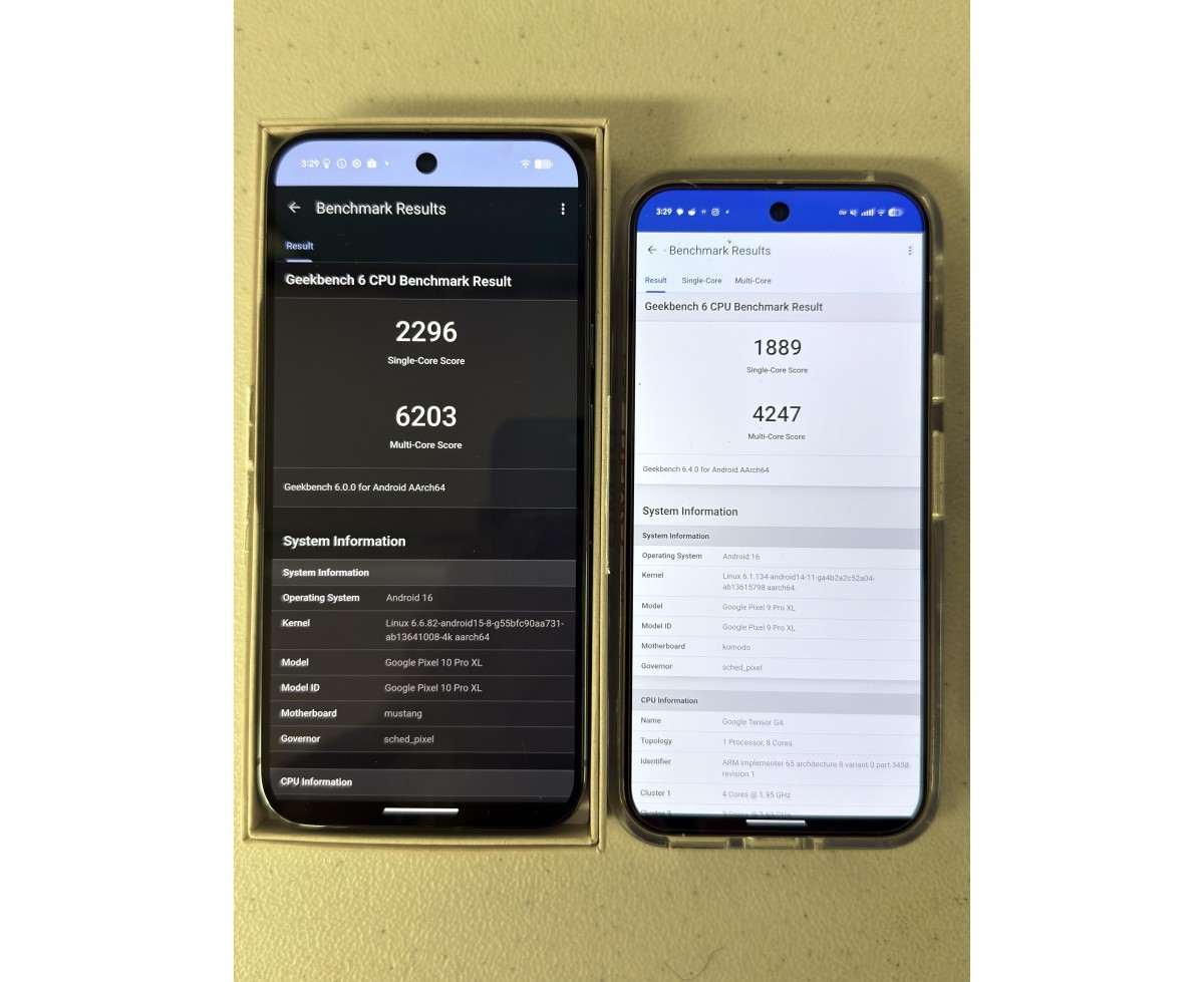 Google Pixel 10 Pro XL прошёл тесты Geekbench