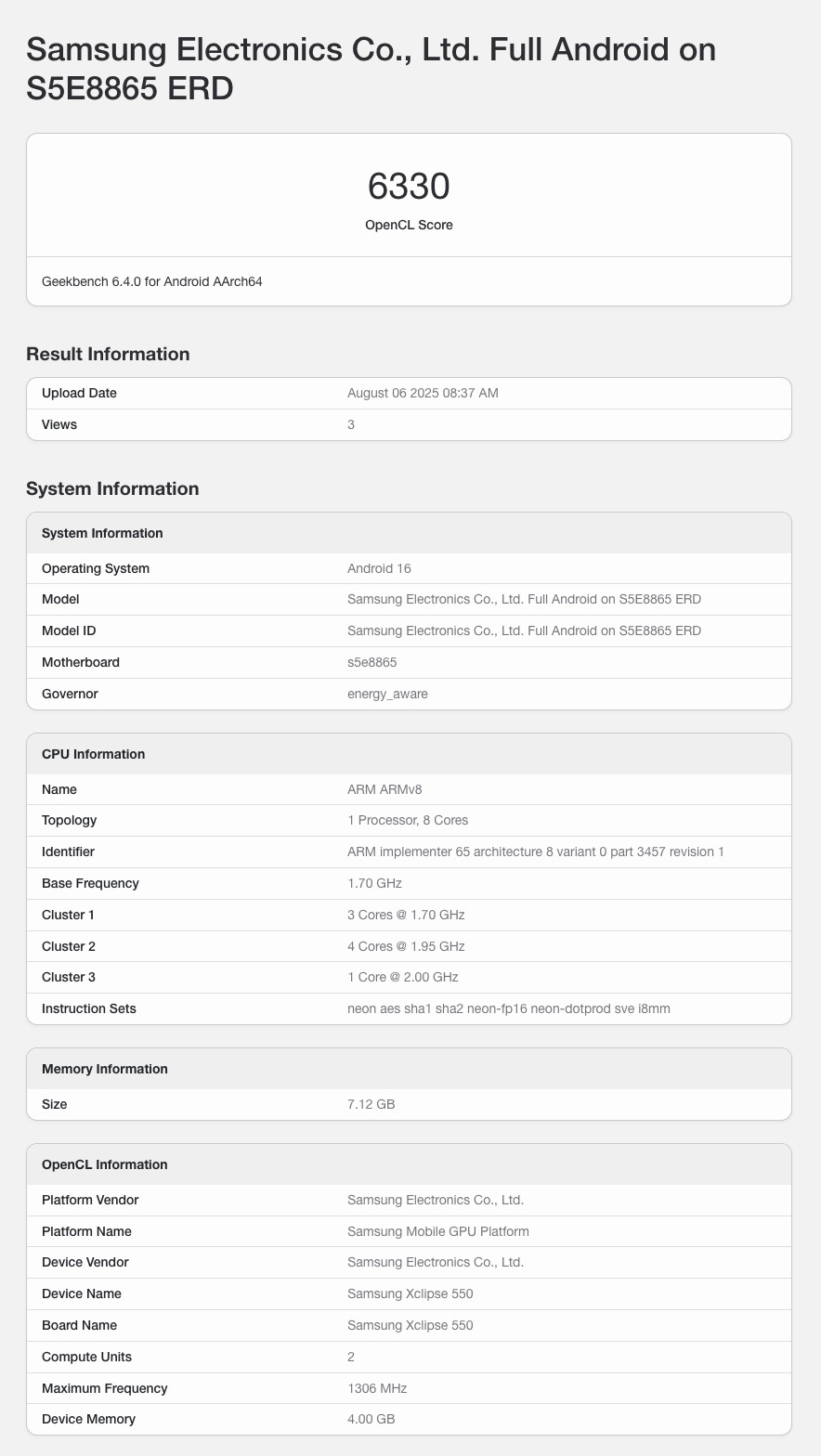 Exynos 1680 впервые протестирован — результаты бенчмарков шокируют! картинка Exynos 1680 впервые протестирован — результаты бенчмарков шокируют!