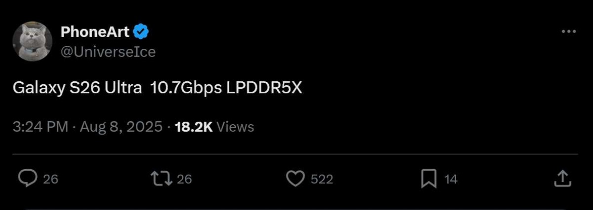 Samsung Galaxy S26 Ultra — апгрейд без прогресса?