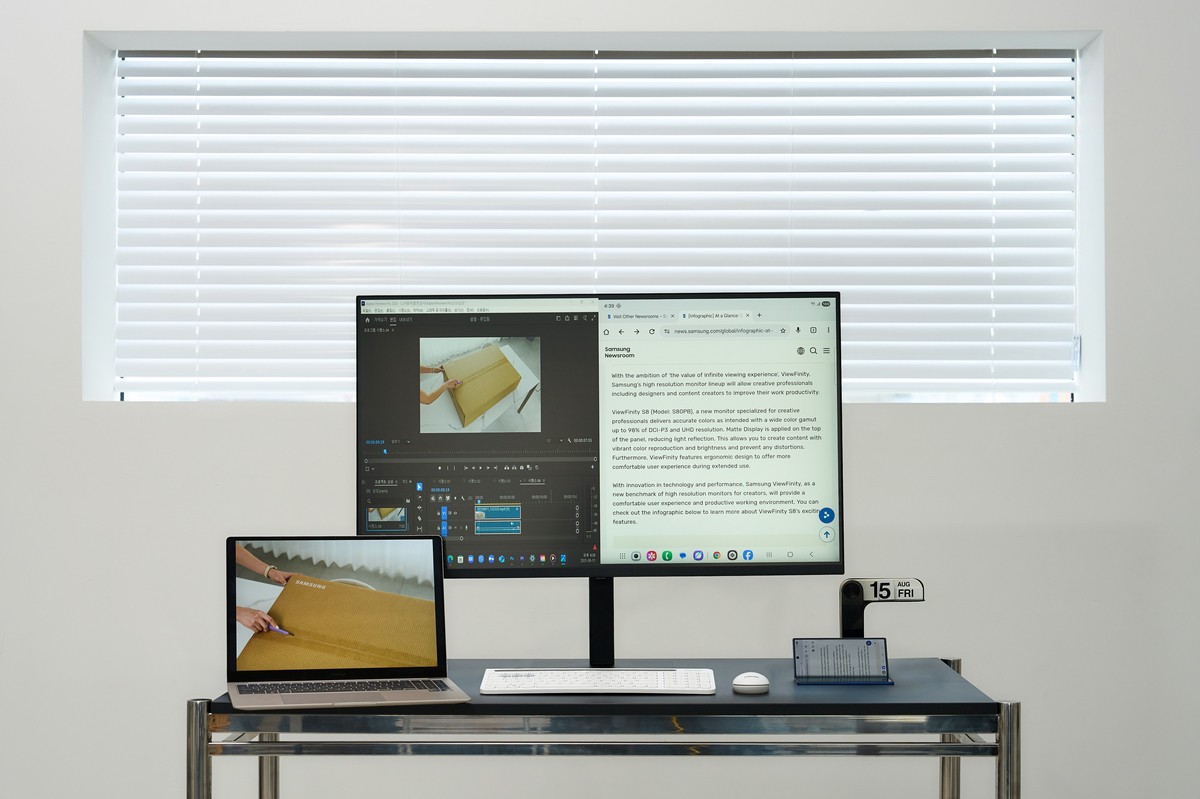 Samsung анонсировала свой первый 37-дюймовый монитор ViewFinity S8 фото
