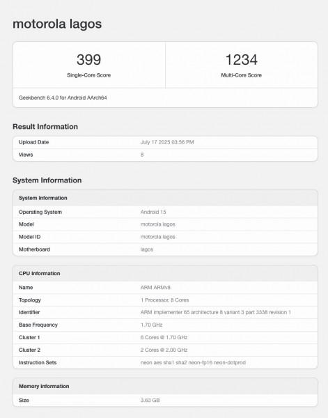 Motorola готовит сюрприз: Moto G06 показал характеристики до релиза