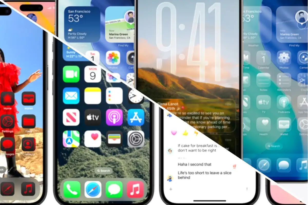 iOS 26 против iOS 18