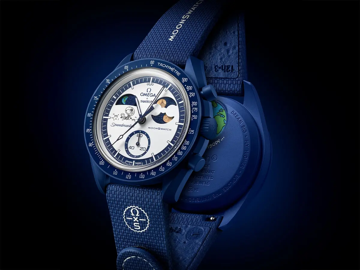 428539OMEGA x Swatch Moonshine Gold: новые часы со Снупи 428539OMEGA x Swatch Moonshine Gold: новые часы со Снупи