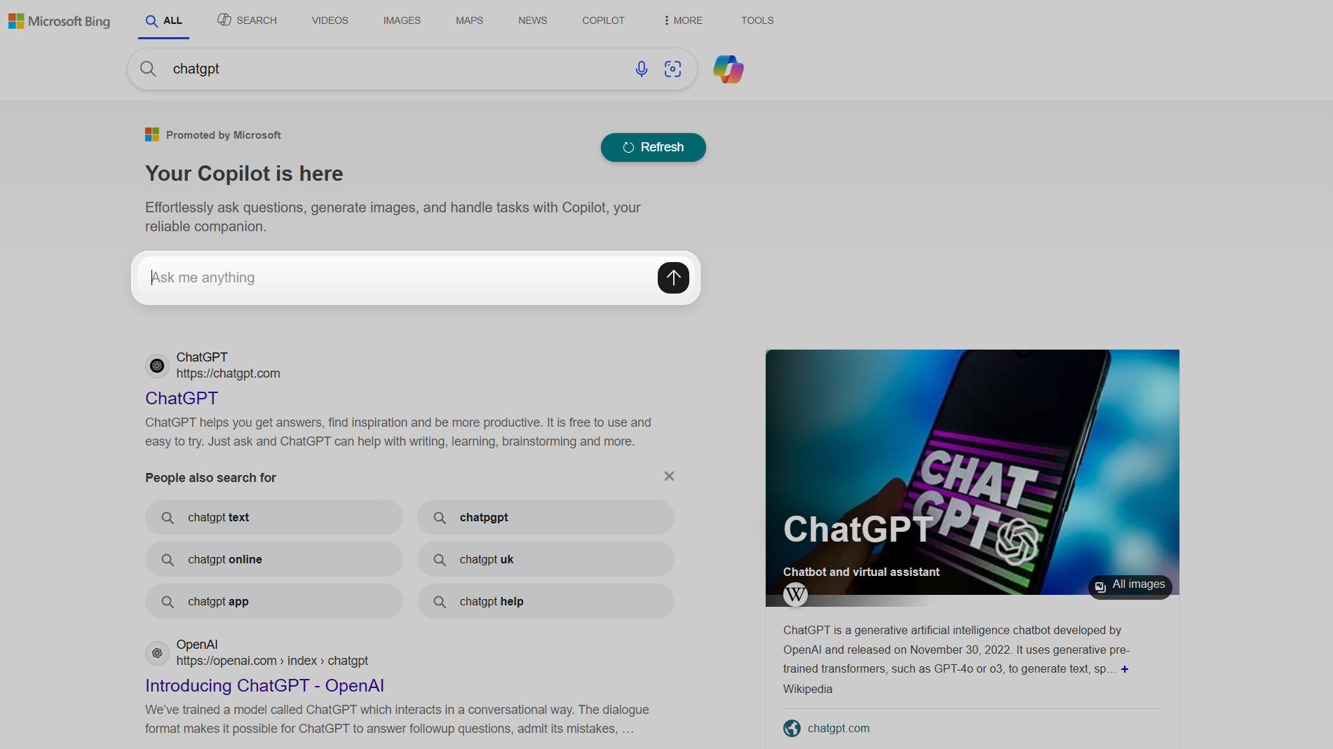 Пользователи устали от Copilot в Bing