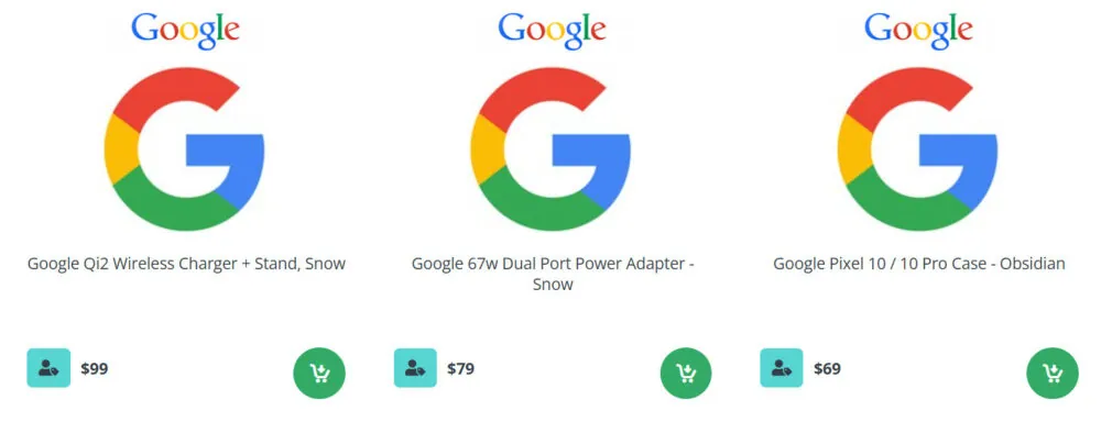 Утечка: Google готовит новый мощный адаптер на 67 Вт и более дешевую подставку Pixelsnap для серии Pixel 10