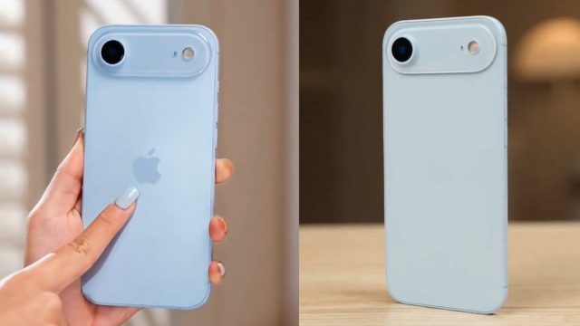 Sky-Blue-iPhone-17-Air-spotted-in-video-of-dummy-unit iPhone 17 Air в небесно-голубом: первые реальные кадры!