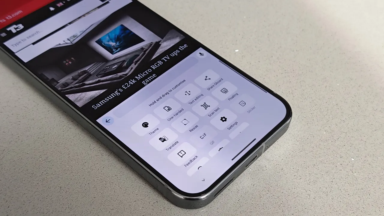 Gboard на смртфоне