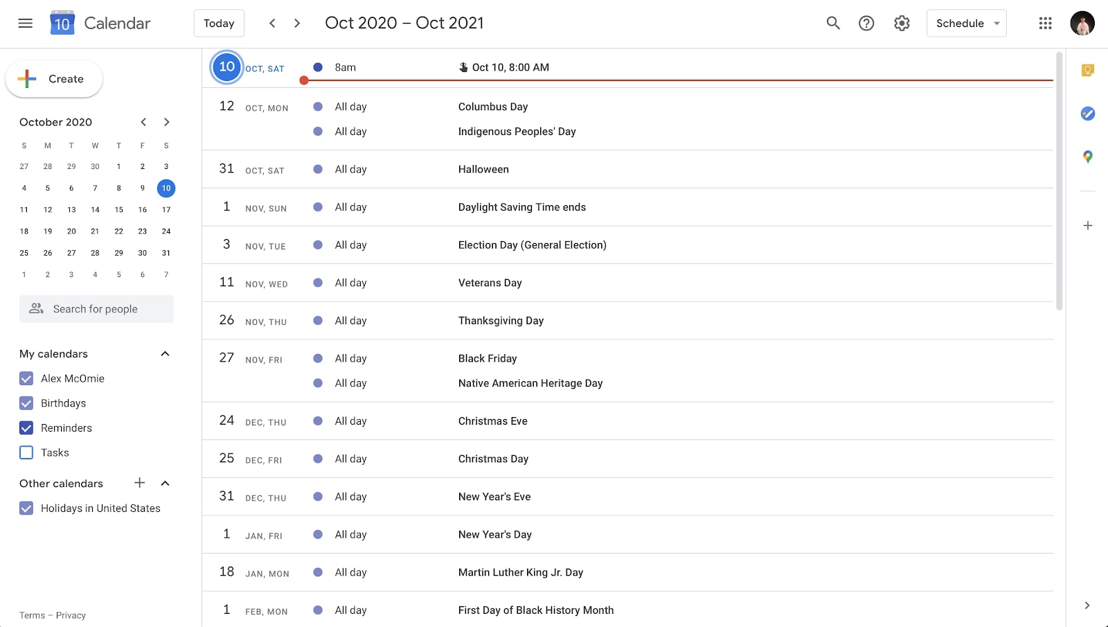 Google Календарь