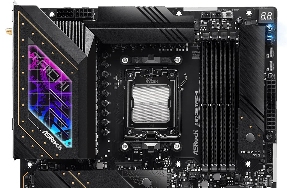 Плюсы и минусы X870E Taichi для геймеров картинка ASRock X870E Taichi-6