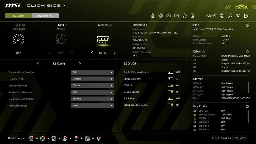 MSI MAG B850 Tomahawk MAX Wifi-8