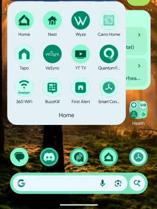 Тематические значки в телефоне Android