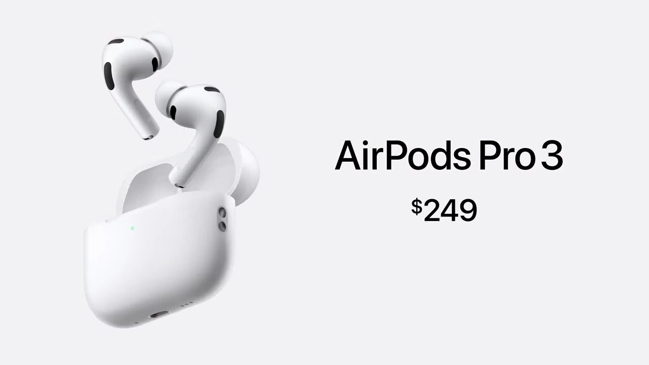 Apple представила AirPods Pro 3: с датчиком пульса, лучшим в мире «шумодавом» и одной «сырой» функцией