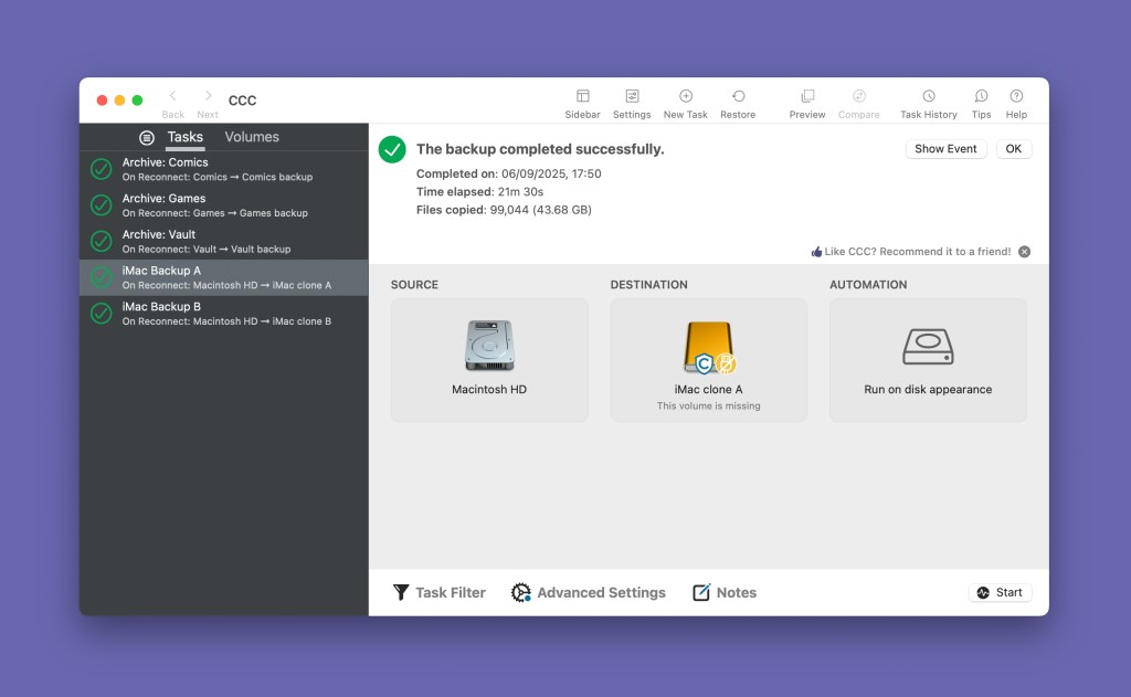 Обновляетесь до macOS Tahoe? Не забудьте сделать резервную копию!