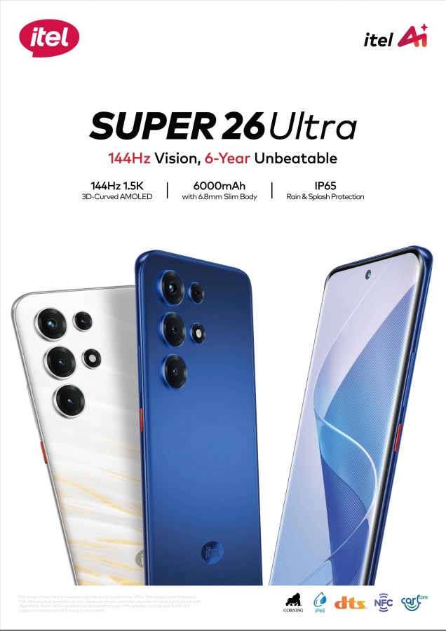 Бюджетный шик itel Super 26 Ultra получил изогнутый AMOLED и гигантский аккумулятор картинка Бюджетный шик itel Super 26 Ultra получил изогнутый AMOLED и гигантский аккумулятор