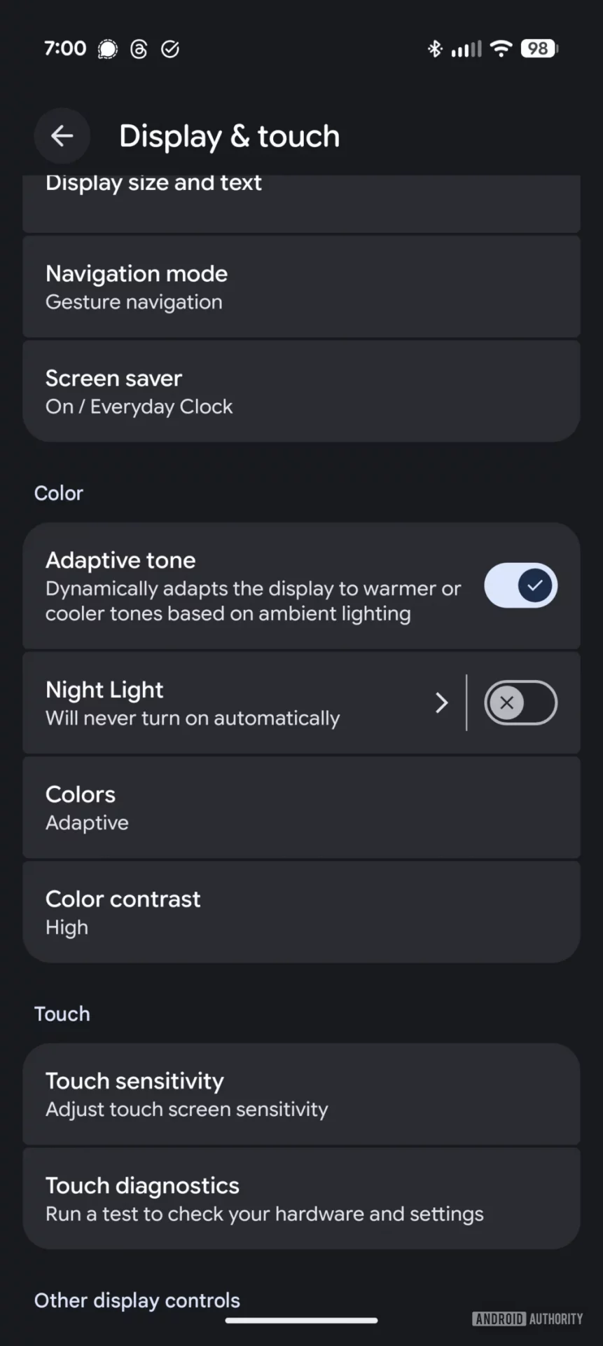Pixel 10 c Ambient EQ
