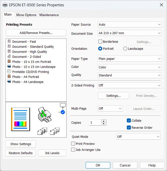 Epson EcoTank ET-8500
