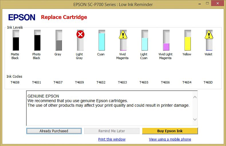 Epson SureColor SC-P700