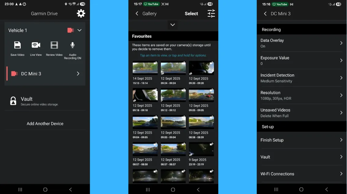 Garmin Dash Cam Mini 3