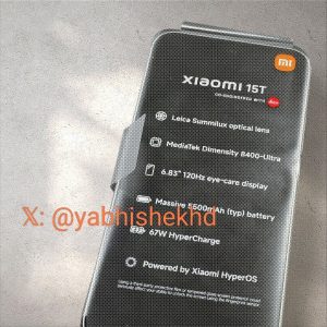 Xiaomi 15T раскрыт: большой экран, мощный чипсет и емкая батарея!