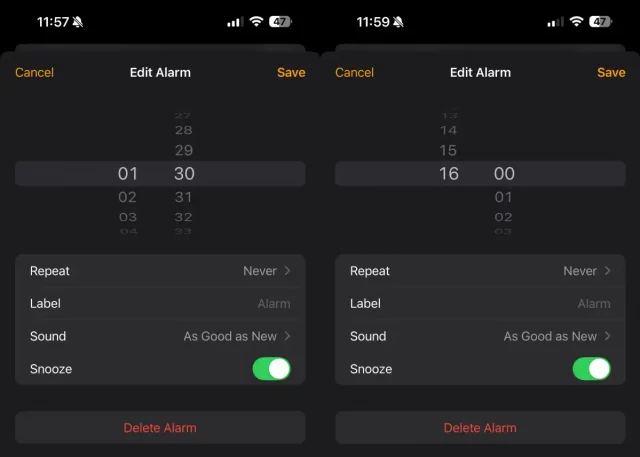 будильник на iPhone будильник на iPhone