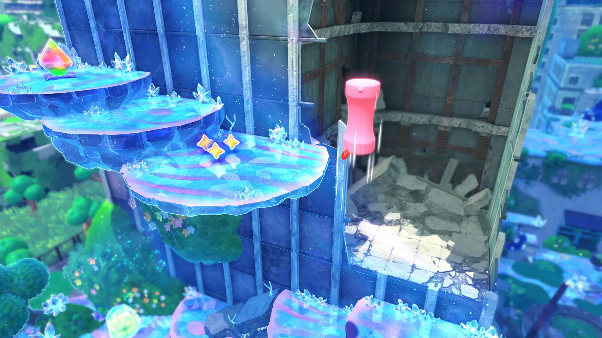 Kirby and the Forgotten Land обзор допа Star-Crossed World